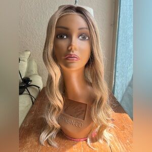 Belle Tress Maxwella lace top lease front Blonde Wavy Wig